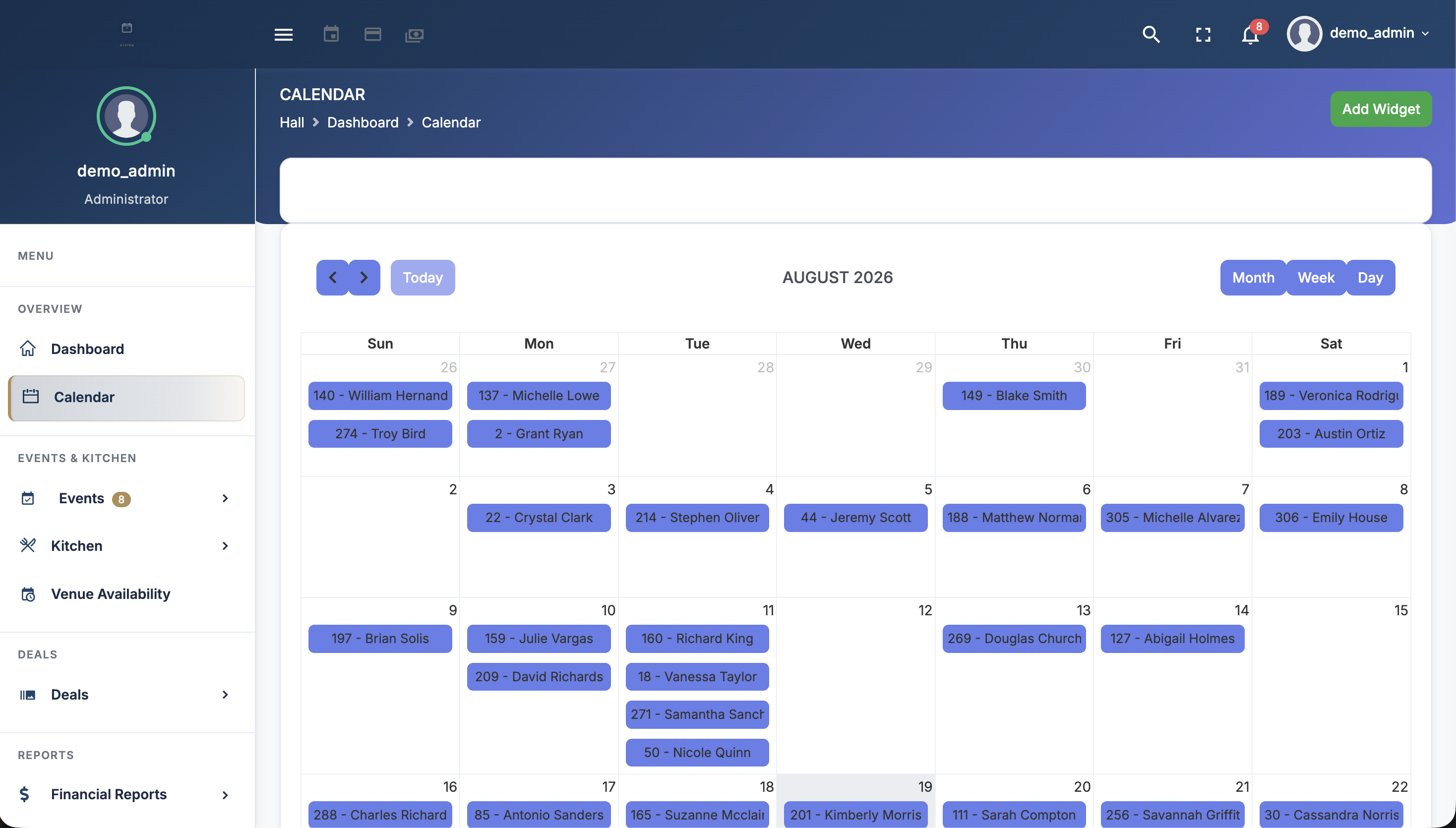 Event Management System screenshot 2
