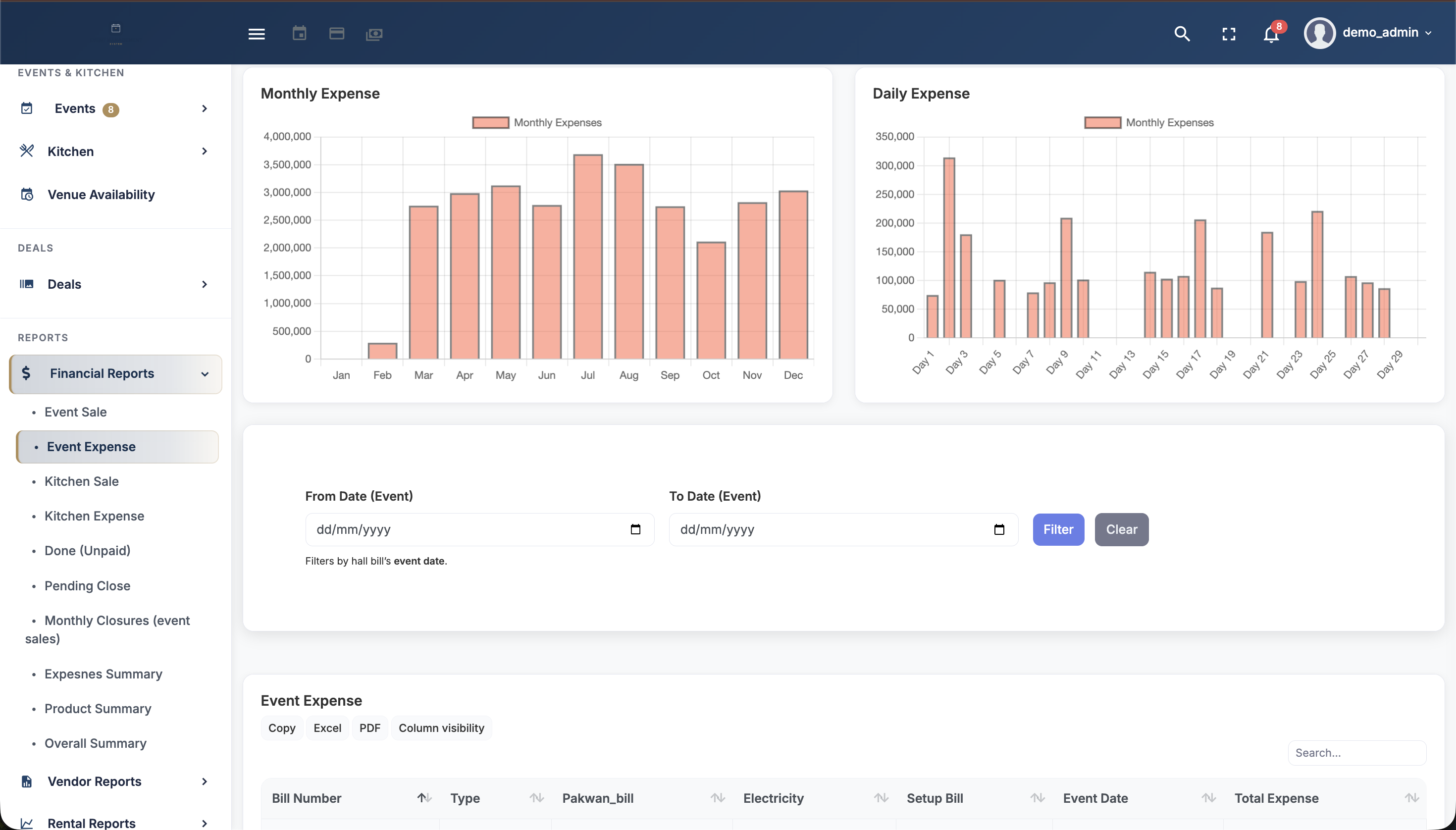 Event Management System screenshot 6