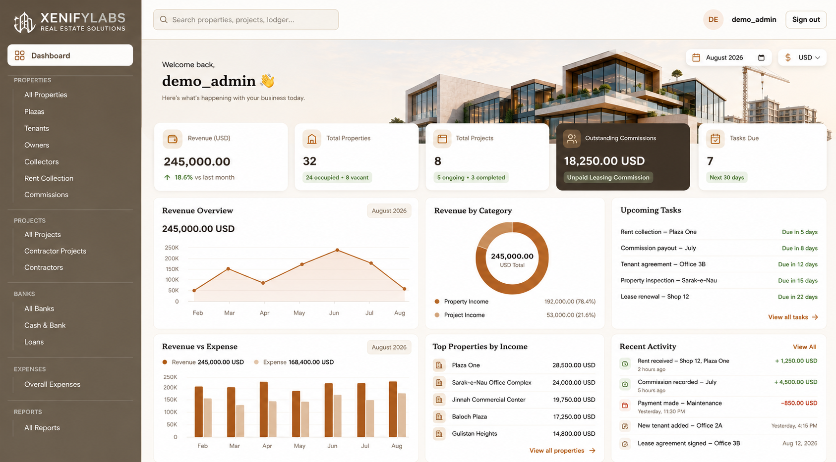 Property and Projects Management screenshot 1